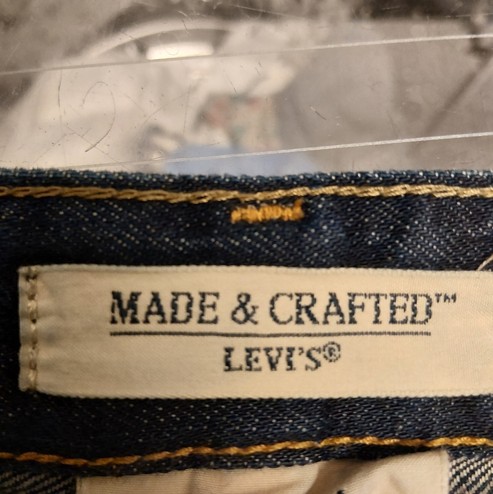 Levi's Men's Made And Crafted Slim Jeans in Dark Indigo - Picture 8 of 10